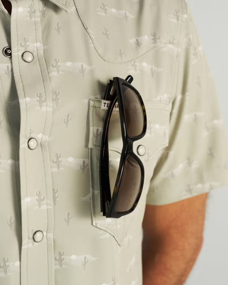 Men's Performance Western Pearl Snap Short Sleeve Shirt - 40364-Dls