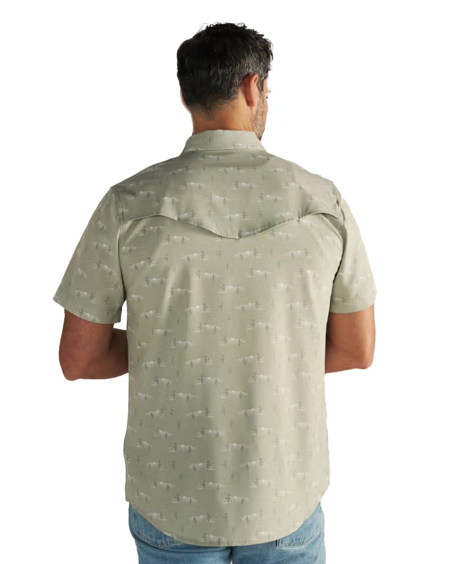 Men's Performance Western Pearl Snap Short Sleeve Shirt - 40364-Dls