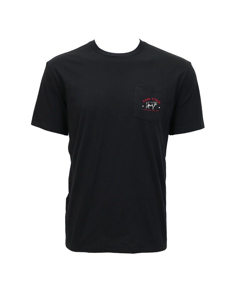 Youth Charbray Black Crew Neck T-Shirt - Ht2619Bk-Y