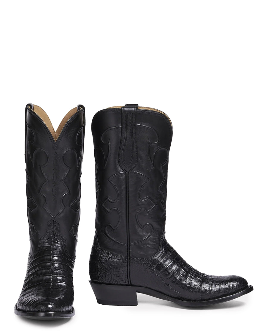 Men's Charles Caiman Crocodile Belly Boots