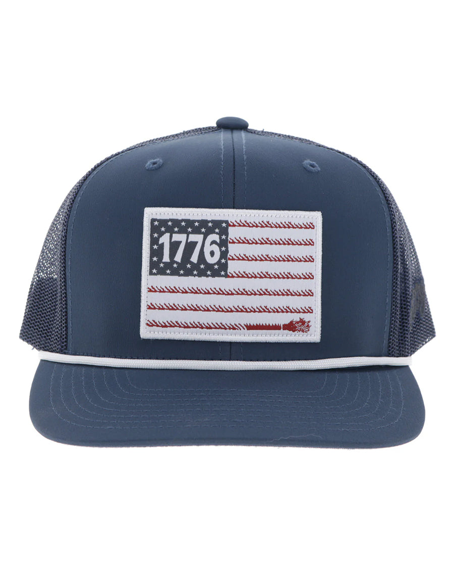 Youth 1776 Liberty Roper Navy 6-Panel Trucker Cap - 2655T-Nv-Y