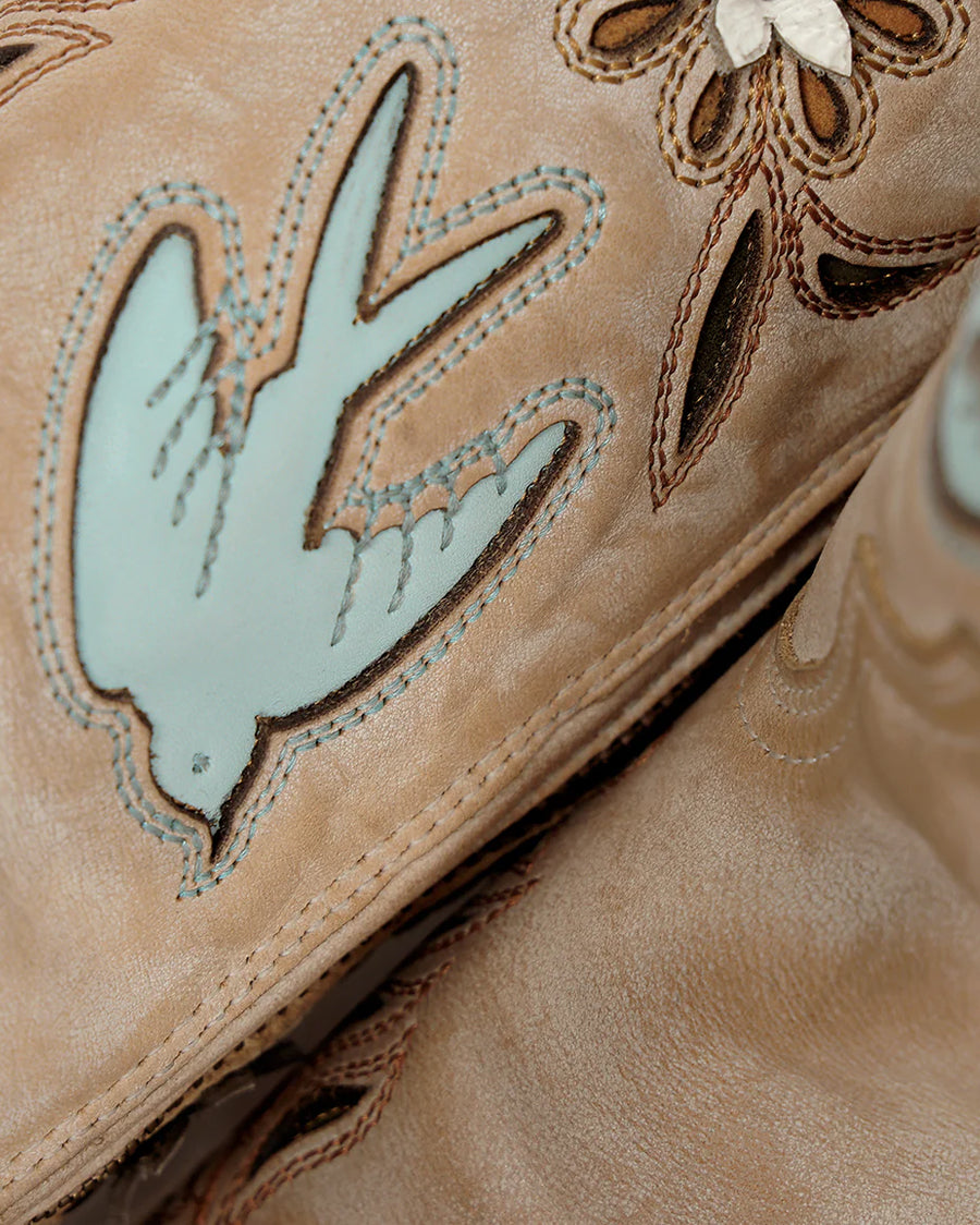 Women's Floral Day Tall Western Boots - Z5429