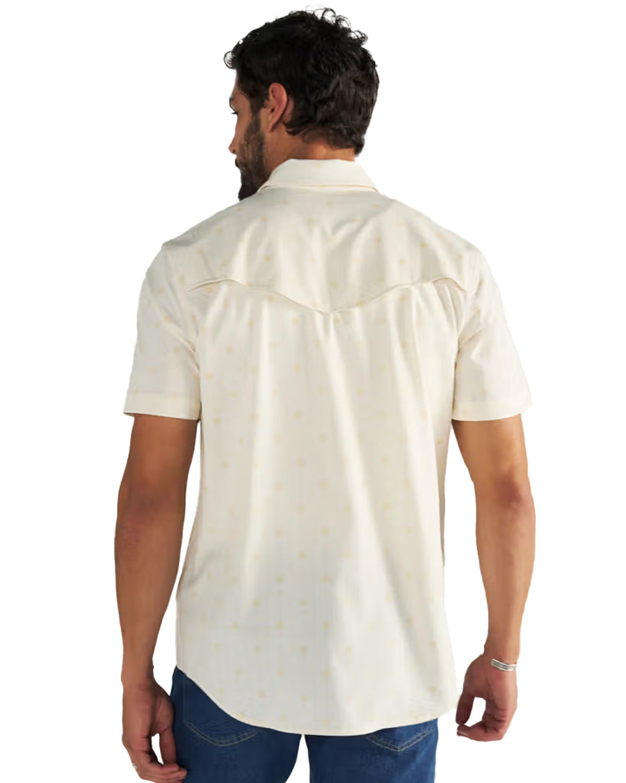 Men's Performance Short Sleeve Western Pearl Snap Shirt - 40364-Lsu