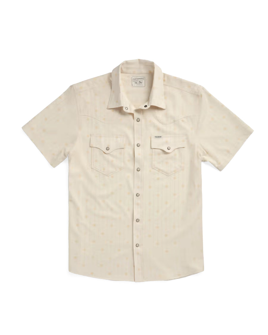 Men's Performance Short Sleeve Western Pearl Snap Shirt - 40364-Lsu