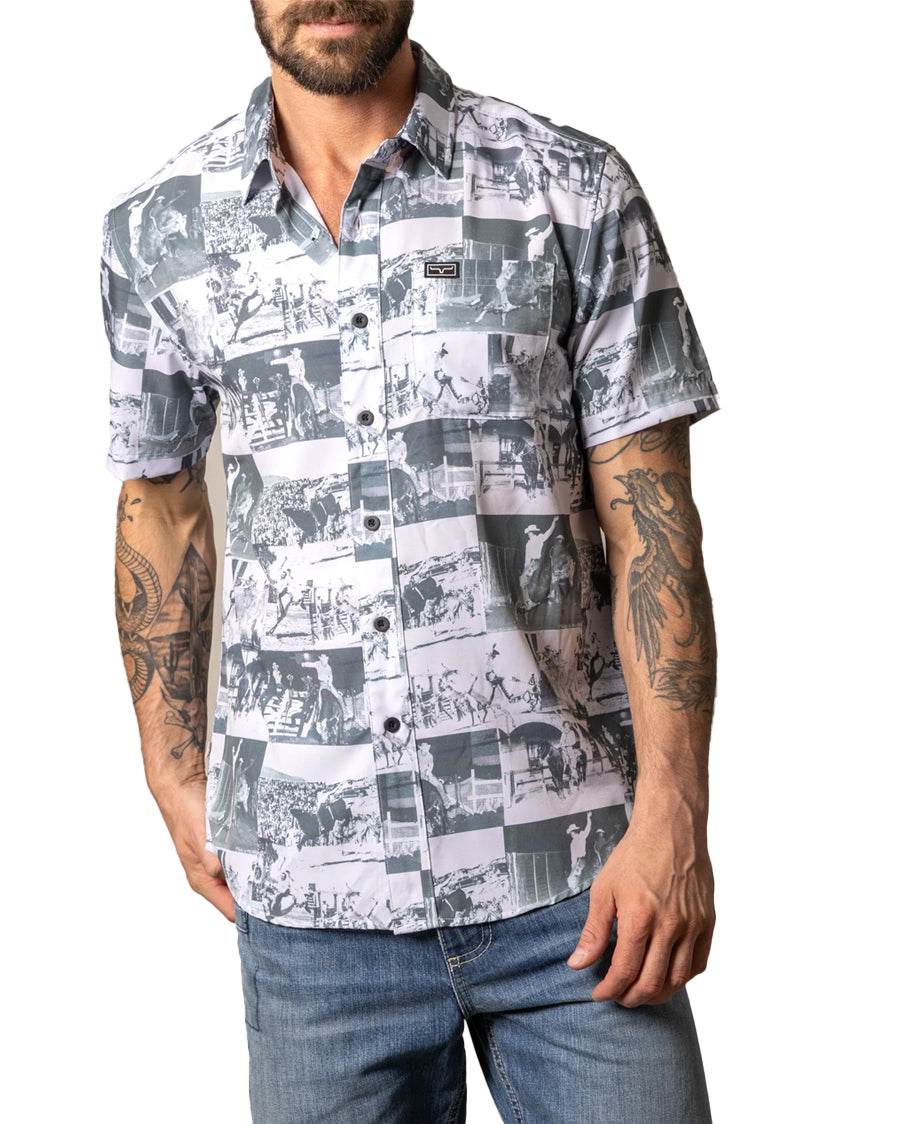 Men's Dunn Short Sleeve Western Shirt - Mds0000084-Bk014