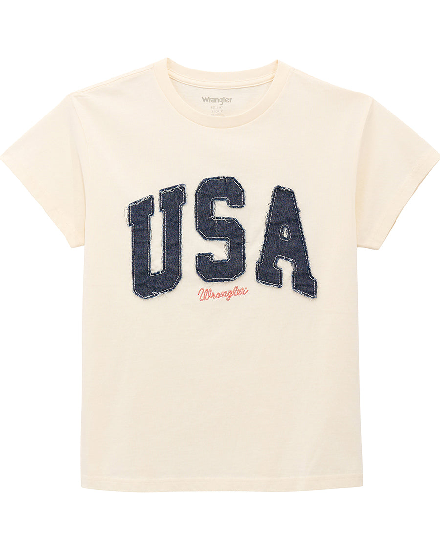 Women's Retro® Short Sleeve T-Shirt - Regular Fit - 112375878 by Wrangler from Skip’s Western Outfitters | WRA-112375878-L-REG