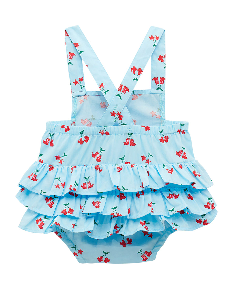 Infants And Toddlers' Baby Girls' Western Printed Ruffle Bodysuit - 112379436