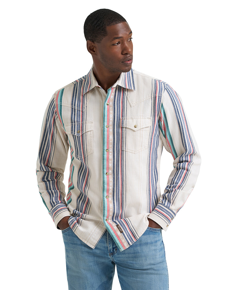 Men's Retro® Premium Long Sleeve Snap Shirt - Modern Fit - 112378795
