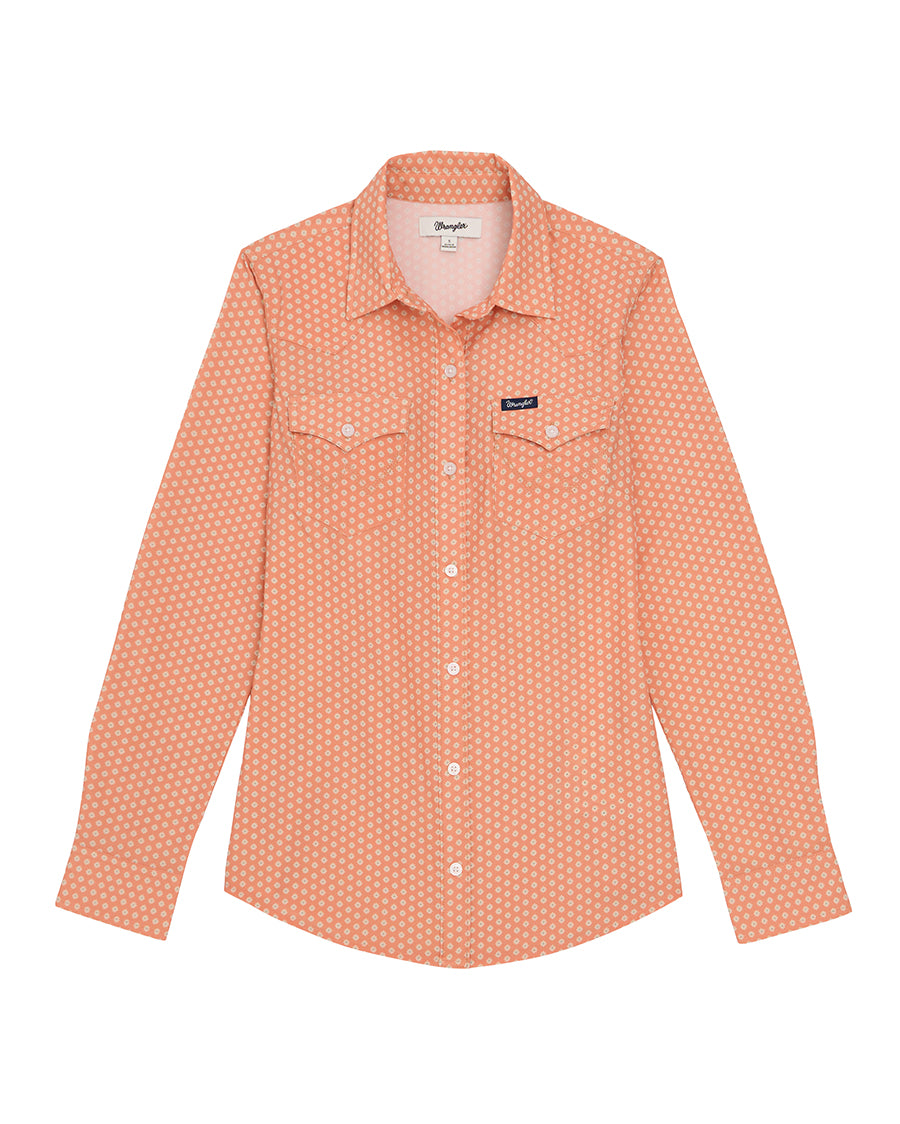 Women's Performance Aria Shirt - 112379522 by Wrangler from Skip’s Western Outfitters | WRA-112379522-L-REG
