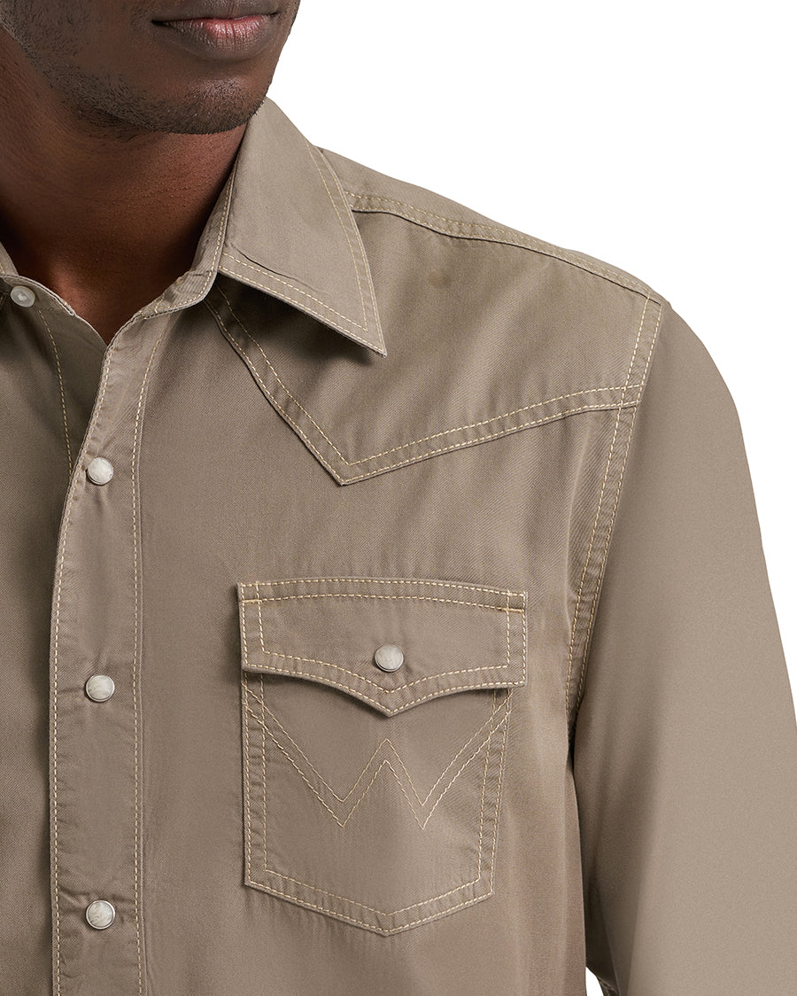 Men's Retro® Premium Long Sleeve Snap Shirt - Modern Fit - 112378684