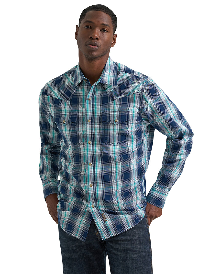 Men's Retro® Premium Long Sleeve Snap Shirt - Modern Fit - 112378801 ...