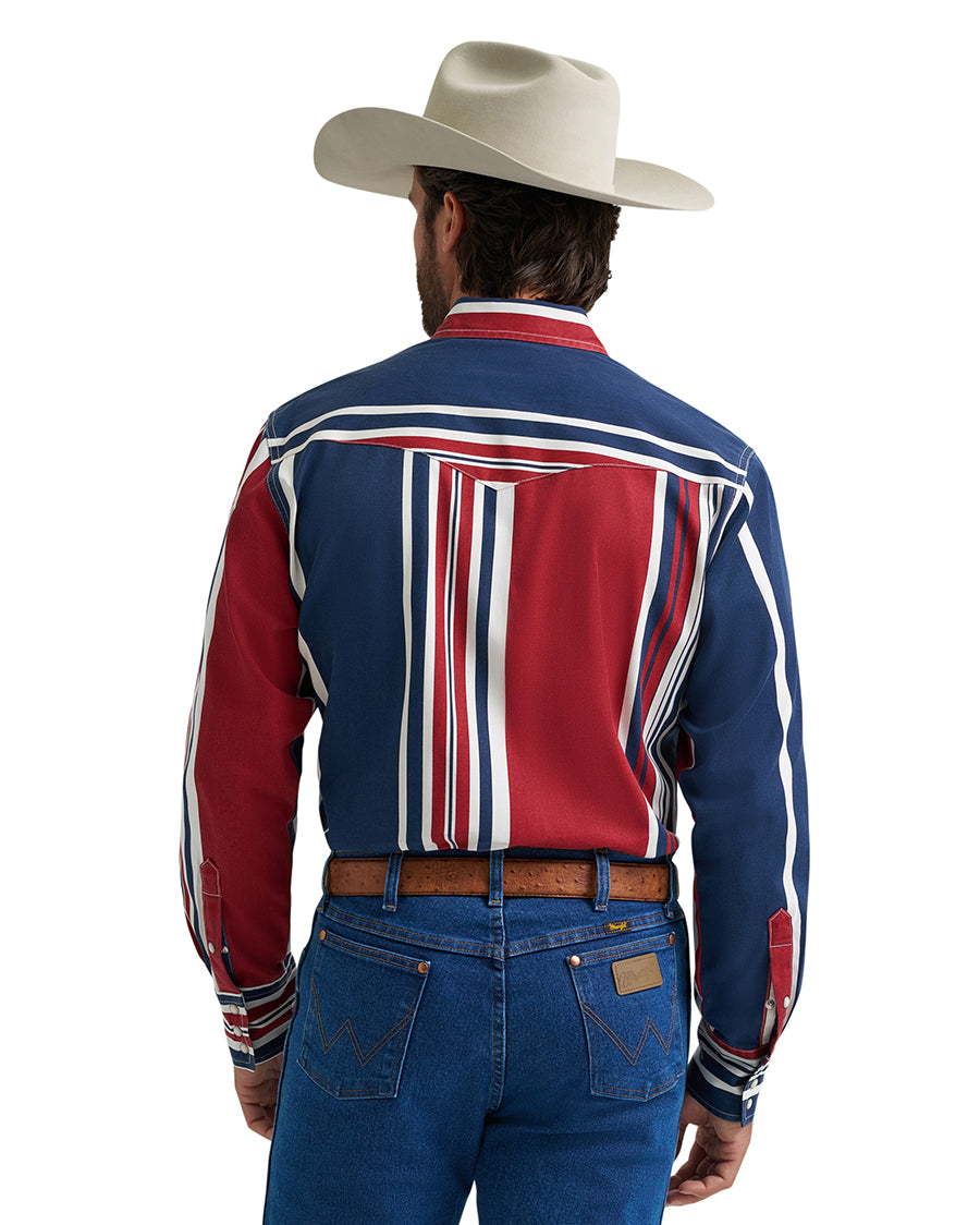 Men's Vintage Inspired Long Sleeve Shirt - 112375916