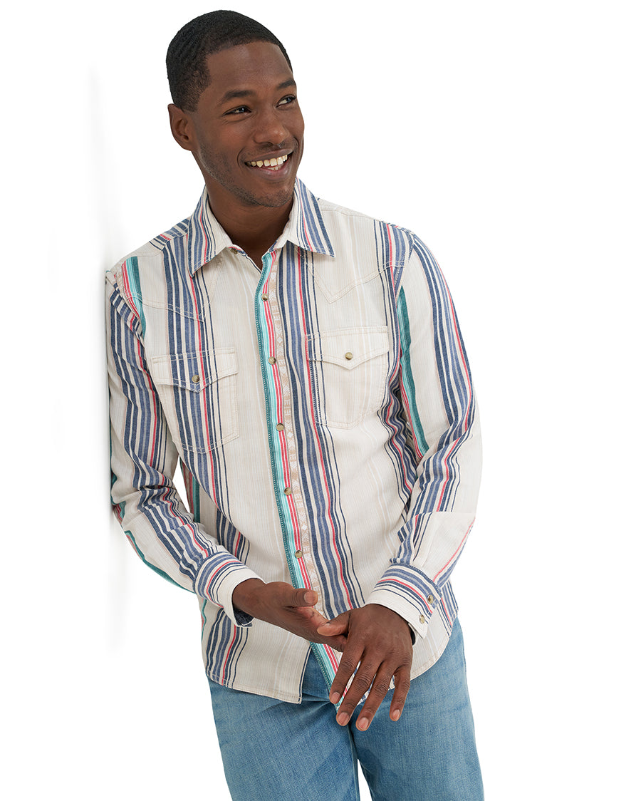 Men's Retro® Premium Long Sleeve Snap Shirt - Modern Fit - 112378795