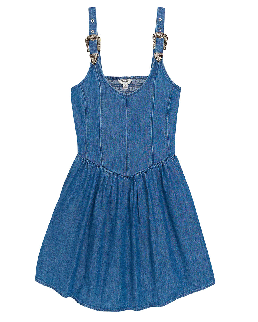 Women's Retro® Americana Drop Waist Denim Dress - 112379498