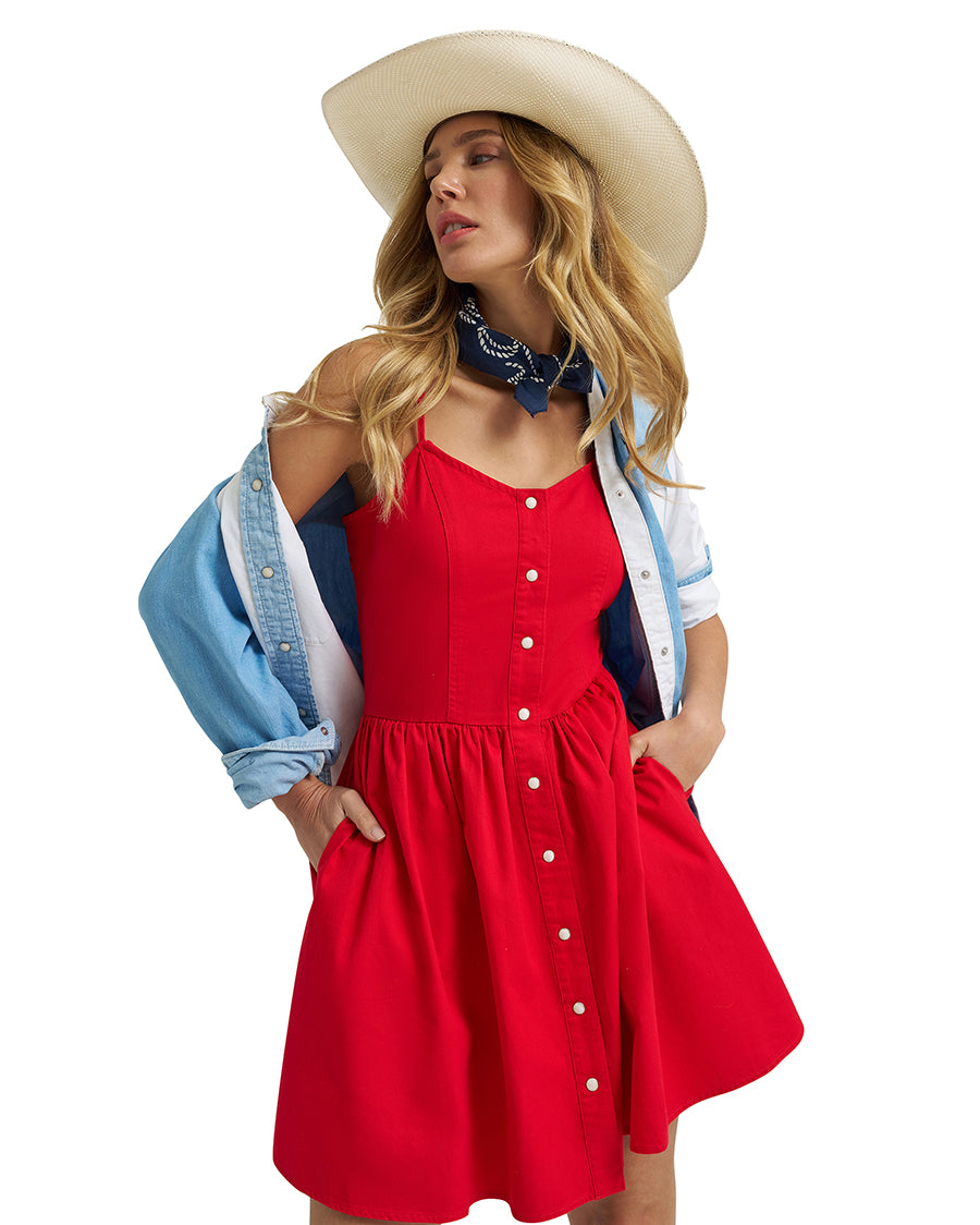 Women's Retro® Americana Sleeveless Snap Dress - 112379499