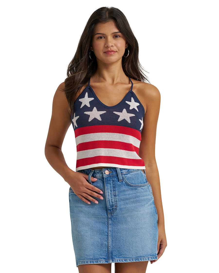 Women's Retro® Americana Crochet Tank - 112379502