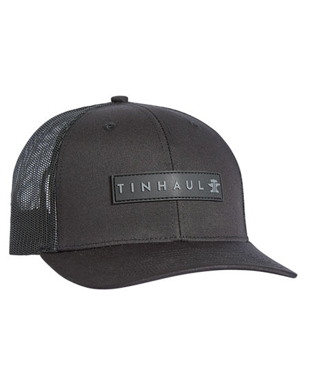 Rubber Patch Snap Back Trucker Hat by Tin Haul from Skip’s Western Outfitters | KAR-10-077-0501-0949-BL-OSFA-BLACK