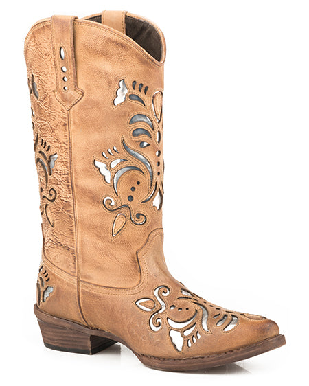 Women's Belle Western Boots by Roper from Skip’s Western Outfitters | KAR-09-021-0926-2675-TA-065-B