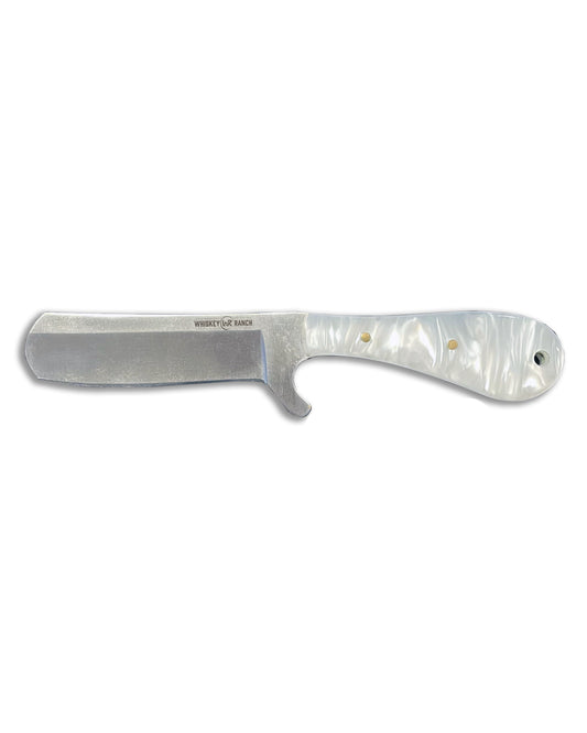 Pearl Snap Acrylic Bullcutter Knife - Wb41-78 by Whiskey Bent Knives from Skip’s Western Outfitters | WBK-WB41-78-PEARL-SNAP
