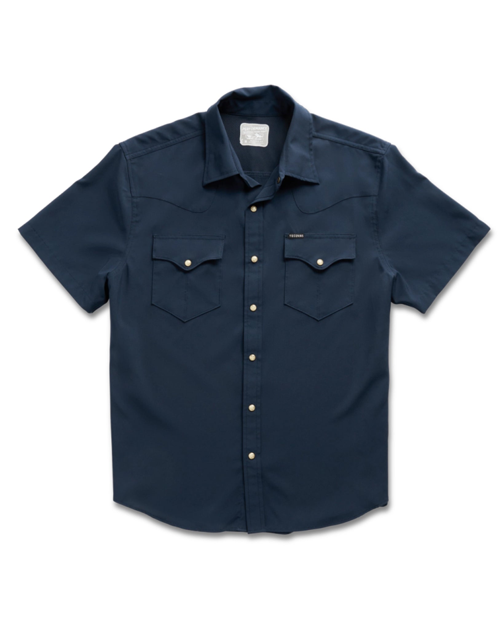 Tecovas Men's Performance Western Pearl Snap Short Sleeve Shirt