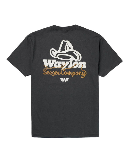 Lasso Lash Tee - Mth26Lasolpblk by Seager from Skip’s Western Outfitters | SEA-MTH26LASOLPBLK-S-PIGMENT-BLACK