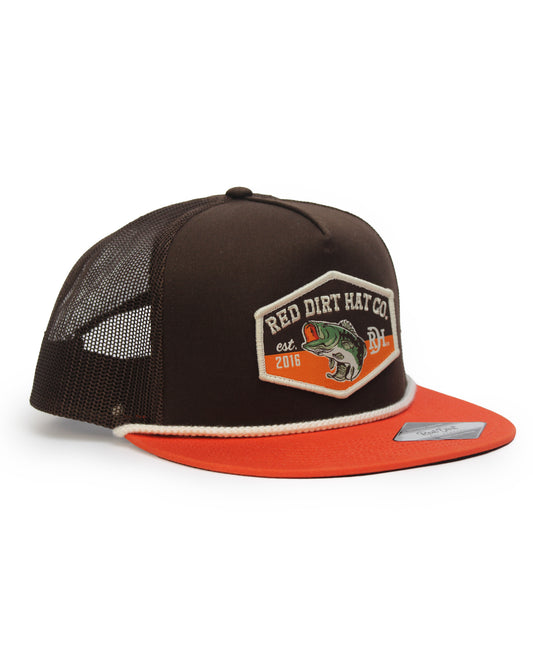 Brown Bass- Orange/Brown/Brown White Rope 5P - Rdhc-436 by Red Dirt Hat Company from Skip’s Western Outfitters | RDH-RDHC-436-OSFA