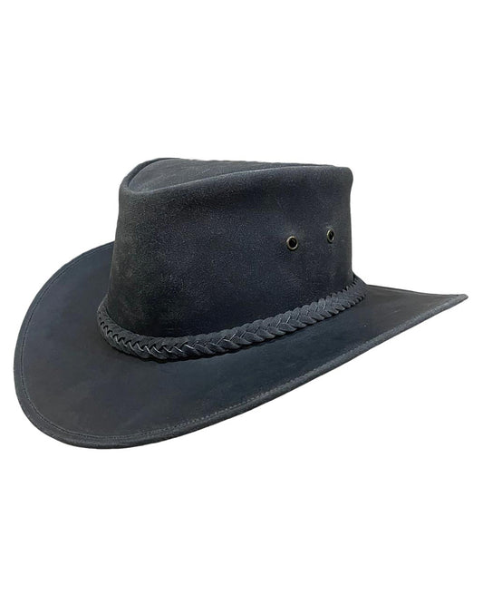 Brass Concho Outback Western Hat by LTC Hats from Skip’s Western Outfitters | LTC-RL40-A-M-BLACK
