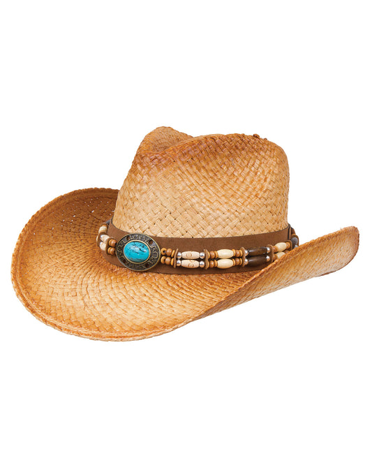 Women's Distressed Western Hat by LTC Hats from Skip’s Western Outfitters | LTC-RM10D-B-S-NATURAL