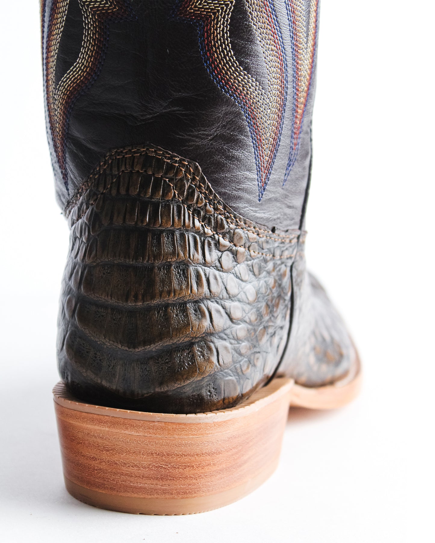 Men's Chocolate Exotic Western Boots - Rw2007-1