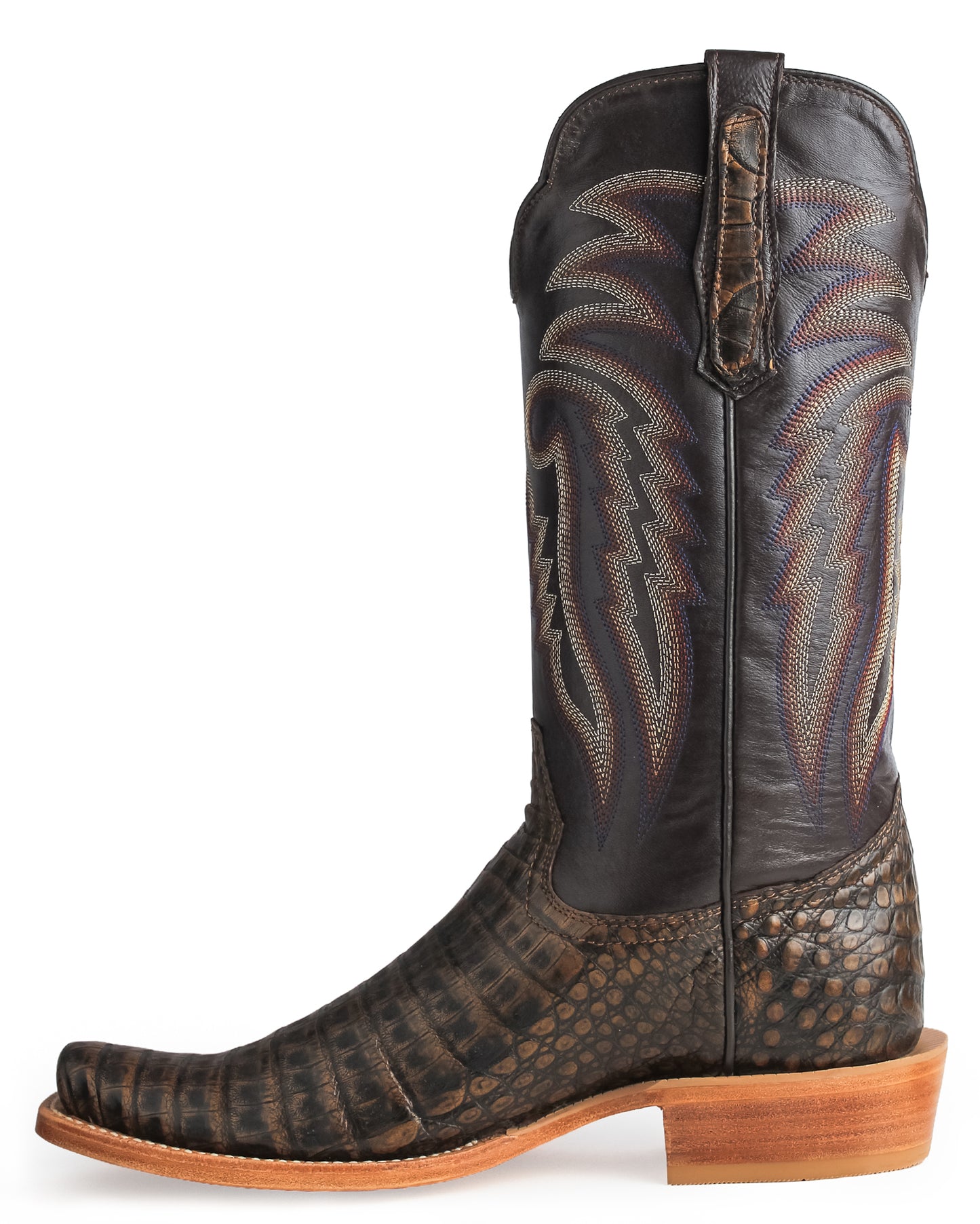 Men's Chocolate Exotic Western Boots - Rw2007-1