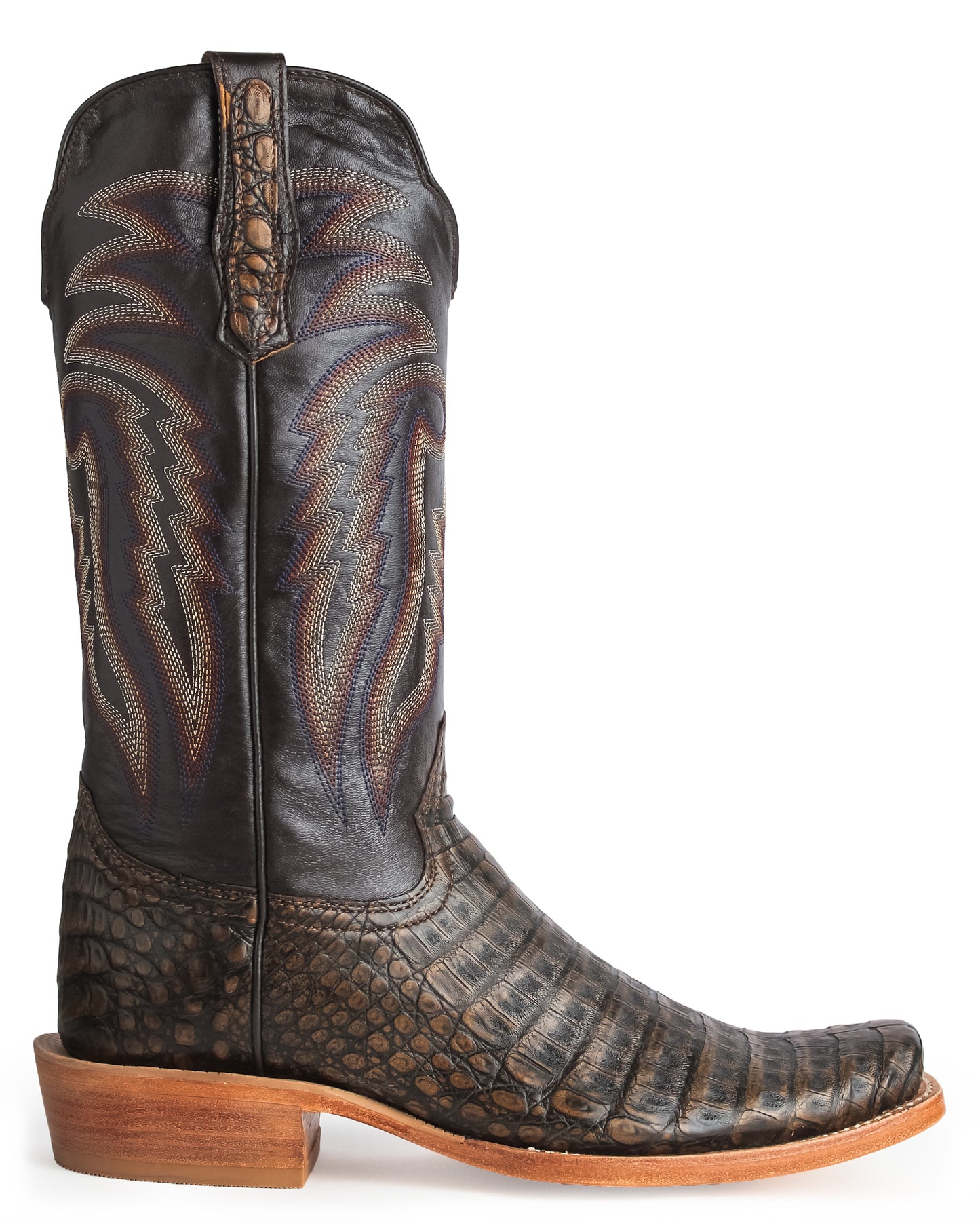 Men's Chocolate Exotic Western Boots - Rw2007-1