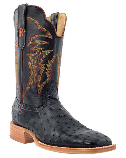 Men's Sinatra Black Cowhide Western Boots by R Watson from Skip’s Western Outfitters | RWATSON-RW4507-2-070-D