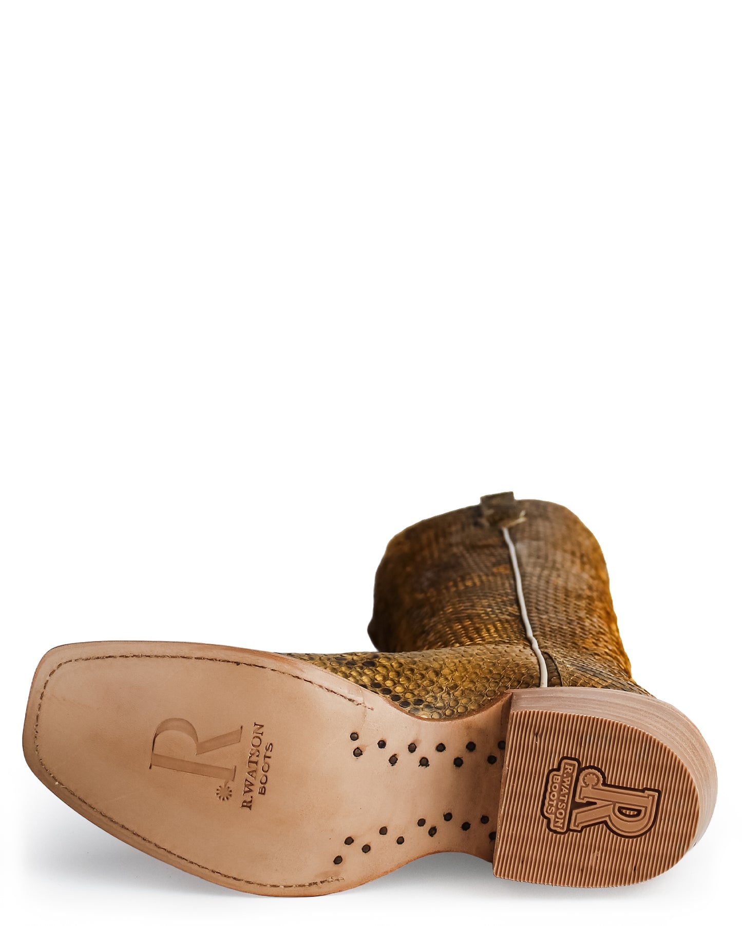 Women's Champagne Tall Exotic Western Boots - Rwl7212-1