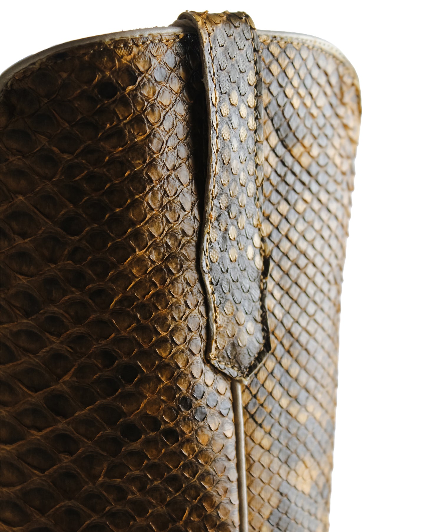 Women's Champagne Tall Exotic Western Boots - Rwl7212-1