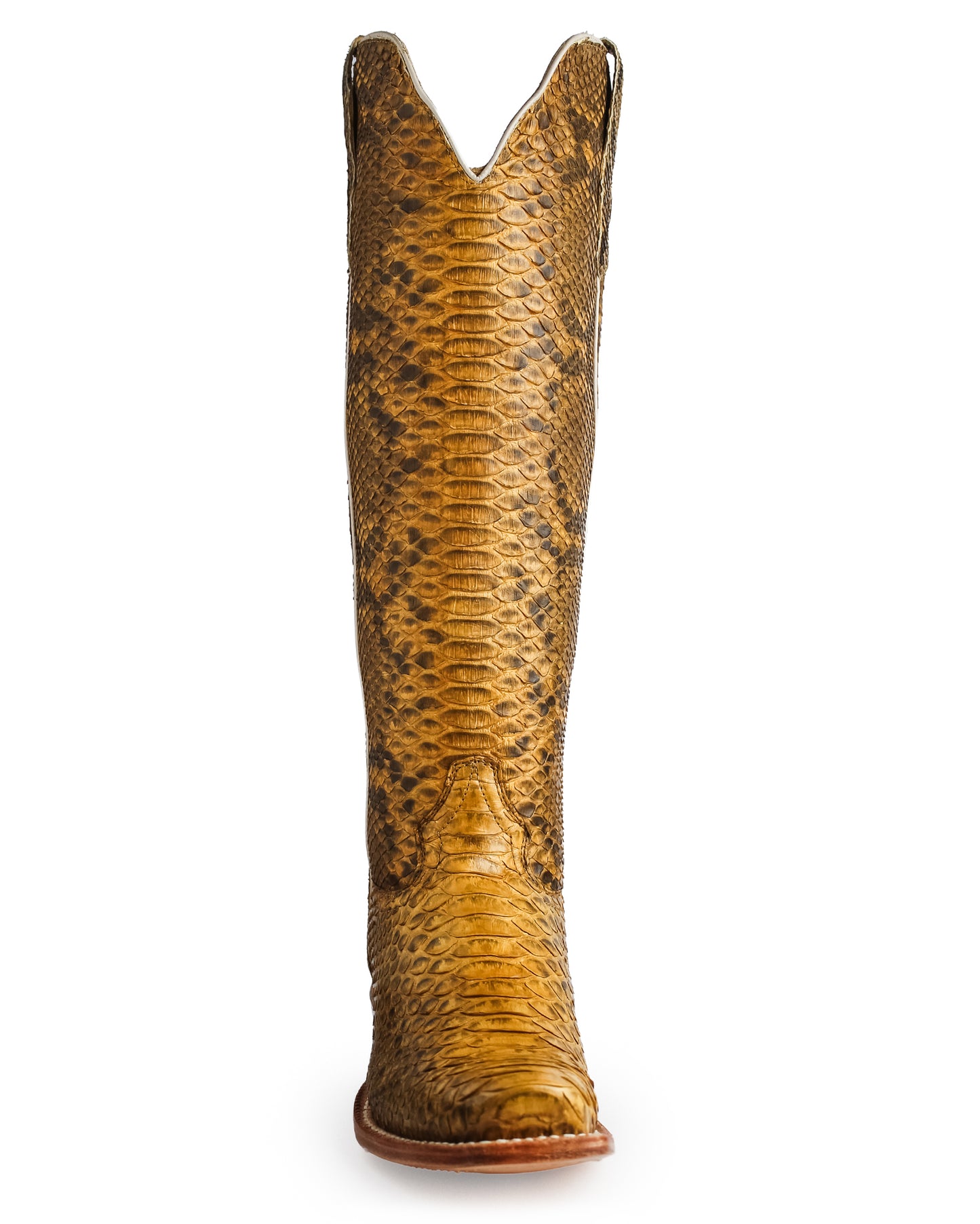 Women's Champagne Tall Exotic Western Boots - Rwl7212-1