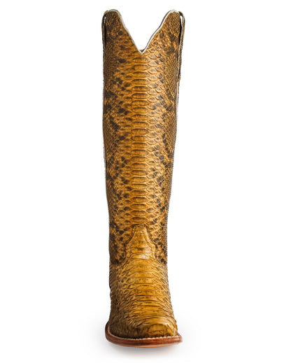 Women's Champagne Tall Exotic Western Boots - Rwl7212-1