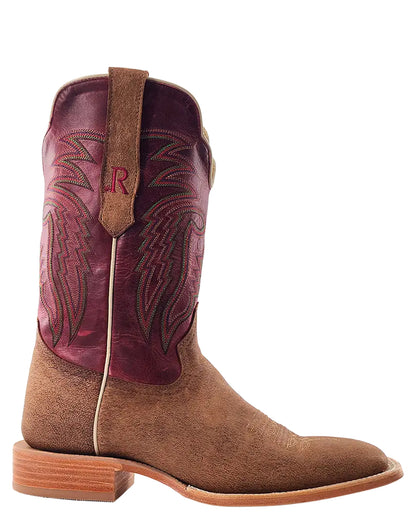 Men's Tan Nubuck Western Boots