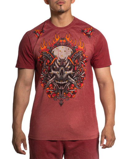 Men's Toxic Tavern Tee by Affliction from Skip’s Western Outfitters | AFL-A26365-M-VRPS