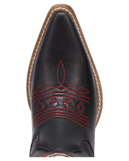 Dingo Women's King Of Clubs Western Boots in Black with Snip Toe at Skip's Western Outfitters | DI2231-Black