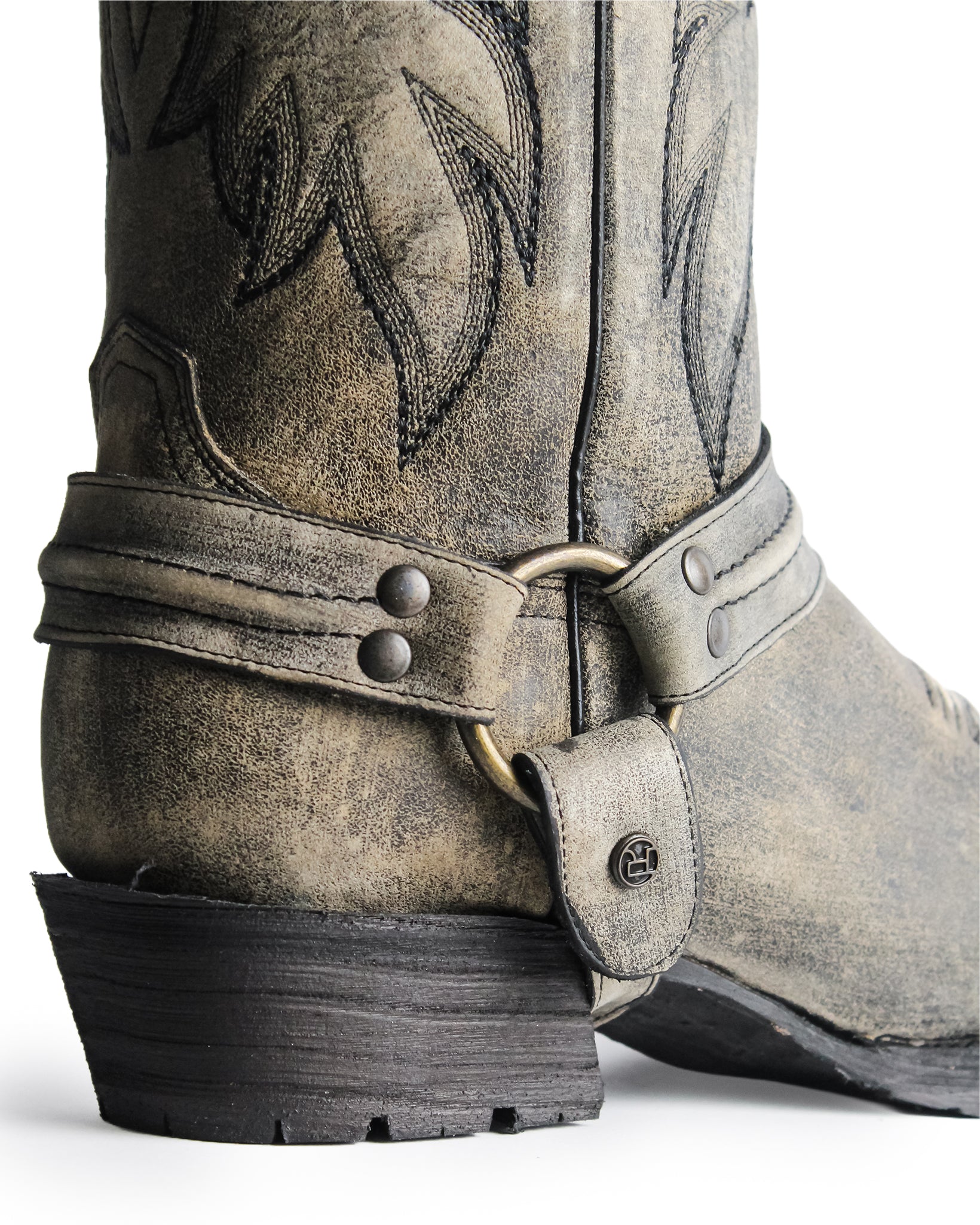 靴 VINTAGE l Strap Distressed Boots Men's Carson Vintage Harness Boots – Skip's Western Outfitters