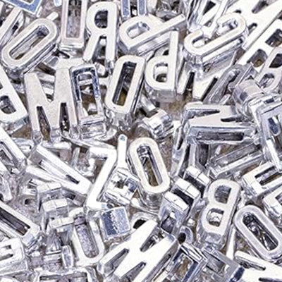 Hat Beads by Skip's Hat Bar from Skip’s Western Outfitters | SHB-BEADS-SILVERRECTANGLELETTER