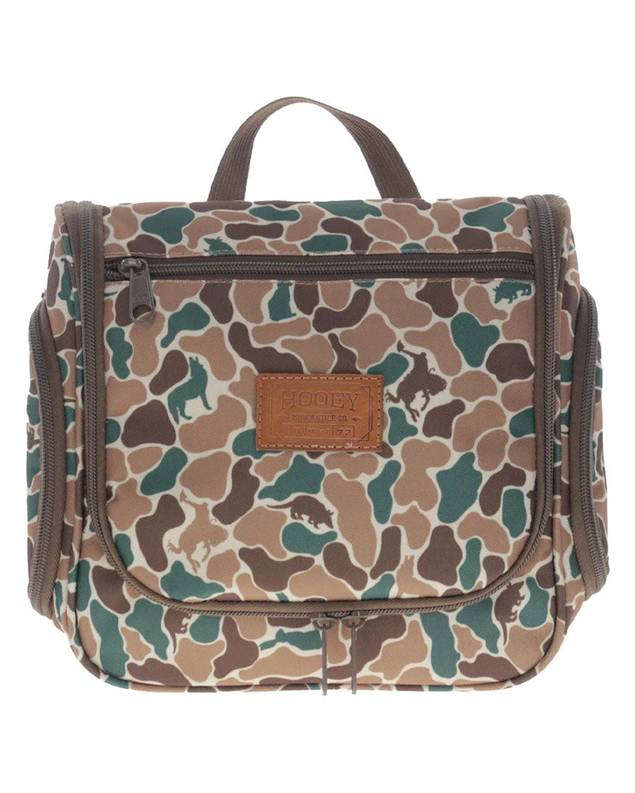 Cowboy Kit Camo Print Cowboy Kit With Hooey Mercantile Rectangle Patch Logo On Front And Brown Zipper - Tb012 by Hooey from Skip’s Western Outfitters | HOO-TB012-O/S-CAMO