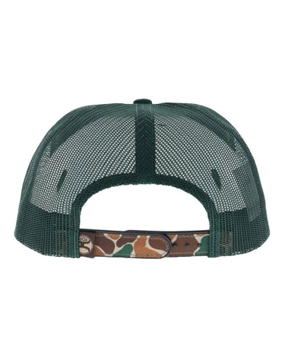 Sportsman 5-Panel Tan Hooey Outfitters Buck Embroidery And Camo Bill Trucker Hat - Osfa - 6040T-Gr