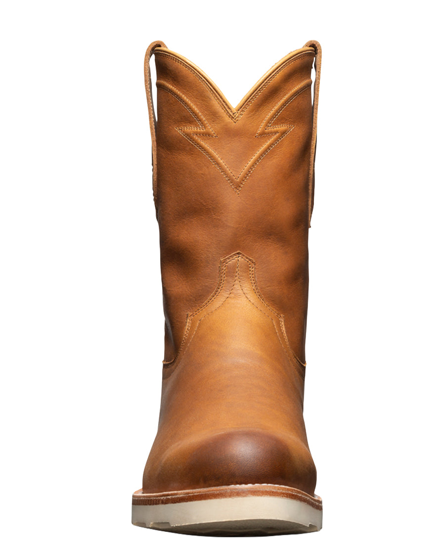 Men's The Knox Vibram In Wheat Cowhide Roper Boots - 10036-Whe