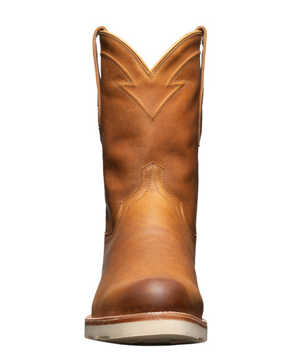 Men's The Knox Vibram In Wheat Cowhide Roper Boots - 10036-Whe