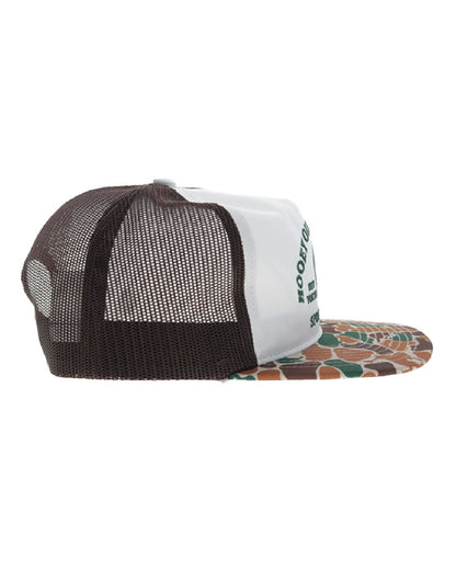 Sportsman 5-Panel Hooey Outfitters Buck Embroidery And Camo Bill Trucker Hat - Osfa - 6040T-Whbr