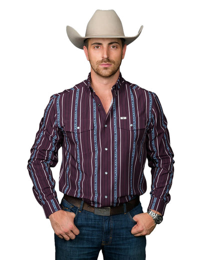 Men's The Reid Long Sleeve Pearl Snap Performance Western Shirt - Fpl1026156
