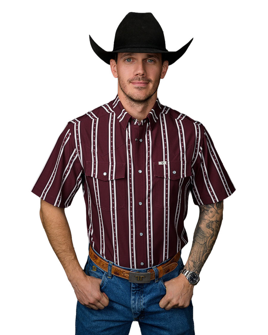 Men's The Tucker Short Sleeve Pearl Snap Performance Western Shirt - Fps1026187