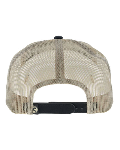 Buckin' Hard 5-Panel Trucker Snapback Hat - Osfa - 2692T-Bktn