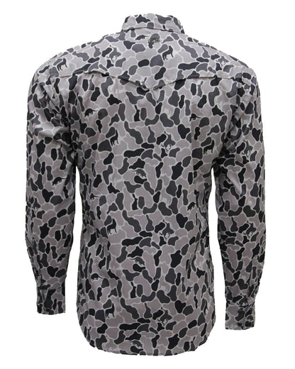 Men's Maverick Camo Print All Over Long Sleeve Performance Western Shirt - Ht2691Gyca